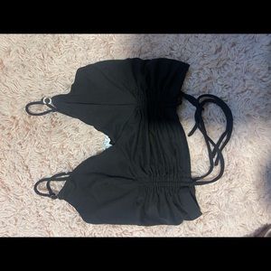 Black crop top